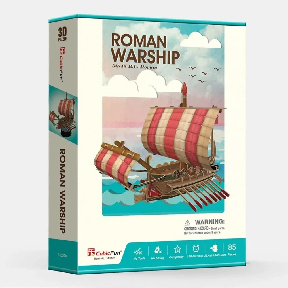 CubicFun Roman Warship Building Set